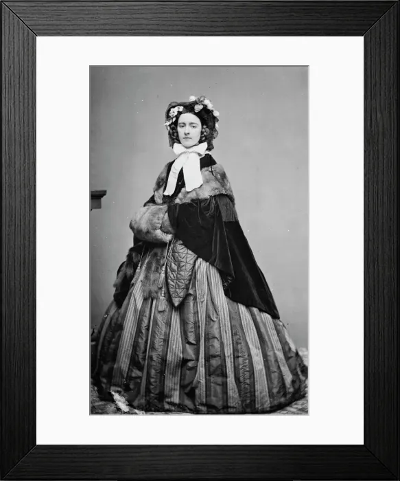 Framed Print : Miss Chesney, between 1855 and 1865. Creator: Unknown Framed Print : Miss Chesney, between 1855 and 1865. Creator: Unknown