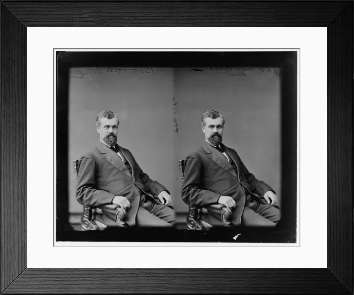 Framed Print : Henry Otis Pratt of Iowa, 1865-1880. Creator: Unknown Framed Print : Henry Otis Pratt of Iowa, 1865-1880. Creator: Unknown
