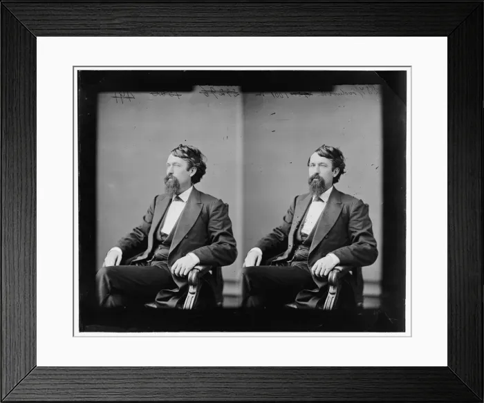 Framed Print : Laurin Dewey Woodworth of Ohio, 1865-1880. Creator: Unknown Framed Print : Laurin Dewey Woodworth of Ohio, 1865-1880. Creator: Unknown