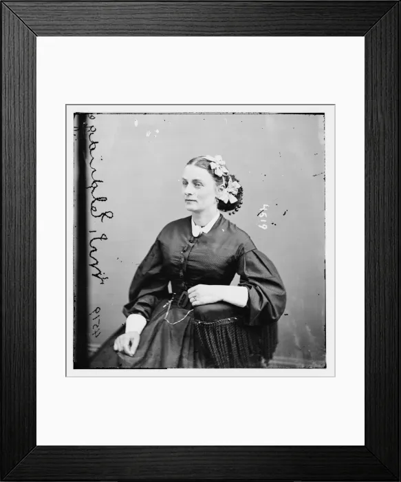 Framed Print : Mrs. Eldridge, between 1855 and 1865. Creator: Unknown Framed Print : Mrs. Eldridge, between 1855 and 1865. Creator: Unknown