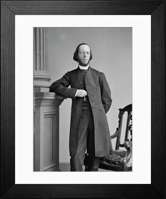 Framed Print : Rev. Cotton Smith, between 1855 and 1865. Creator: Unknown Framed Print : Rev. Cotton Smith, between 1855 and 1865. Creator: Unknown