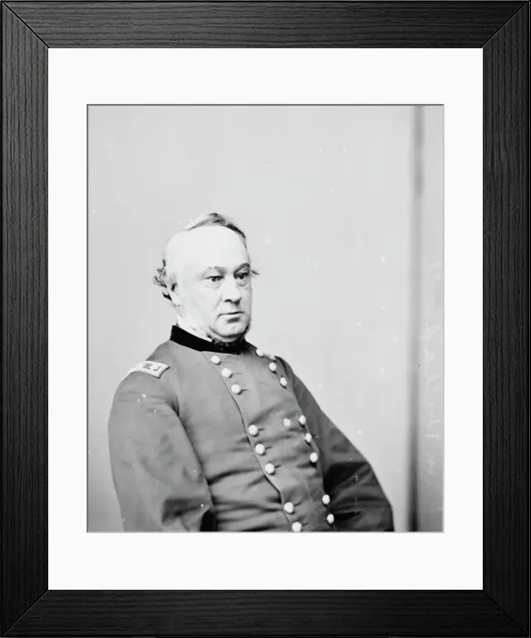 Framed Print : General Henry Wager Halleck, between 1855 and 1865. Creator: Unknown