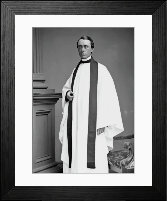 Framed Print : Rev. Morgan L. Dix, between 1855 and 1865. Creator: Unknown Framed Print : Rev. Morgan L. Dix, between 1855 and 1865. Creator: Unknown