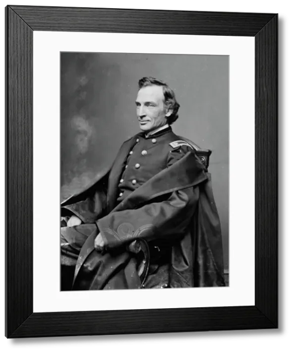 Framed Print : Major J. A. Broadhead, between 1855 and 1865. Creator: Unknown Framed Print : Major J. A. Broadhead, between 1855 and 1865. Creator: Unknown