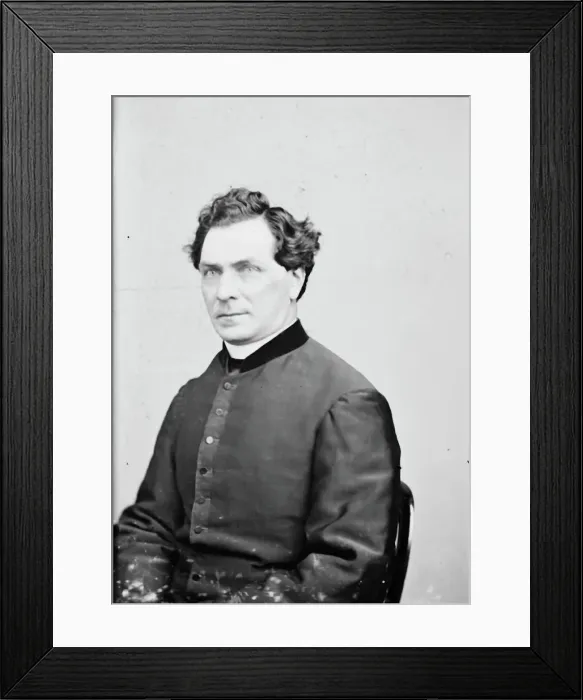 Framed Print : Rev. Father William N. McNulty, between 1855 and 1865. Creator: Unknown Framed Print : Rev. Father William N. McNulty, between 1855 and 1865. Creator: Unknown