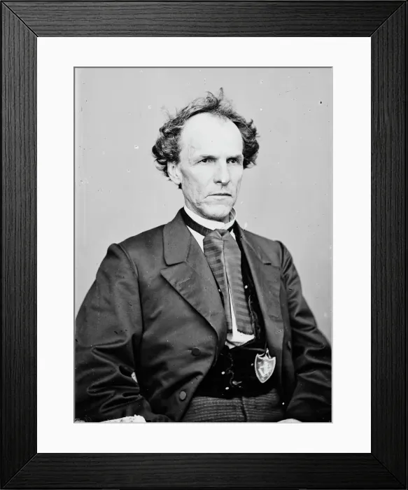 Framed Print : James Henry Lane, between 1855 and 1865. Creator: Unknown Framed Print : James Henry Lane, between 1855 and 1865. Creator: Unknown