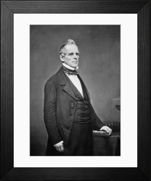 Framed Print : Gerard Hallock, between 1855 and 1865. Creator: Unknown Framed Print : Gerard Hallock, between 1855 and 1865. Creator: Unknown