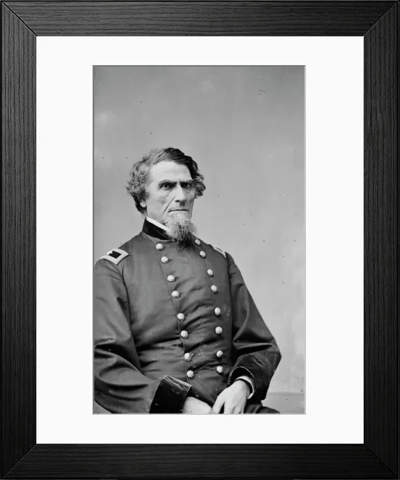 Framed Print : General Benjamin Franklin Kelley, between 1855 and 1865. Creator: Unknown Framed Print : General Benjamin Franklin Kelley, between 1855 and 1865. Creator: Unknown