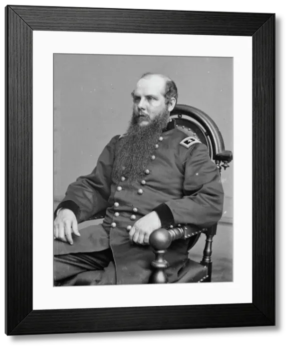 Framed Print : General John McAllister Schofield, between 1855 and 1865. Creator: Unknown Framed Print : General John McAllister Schofield, between 1855 and 1865. Creator: Unknown