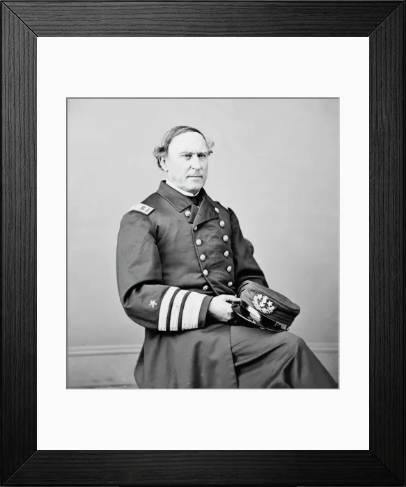 Framed Print : Admiral Farragut, between 1855 and 1865. Creator: Unknown Framed Print : Admiral Farragut, between 1855 and 1865. Creator: Unknown