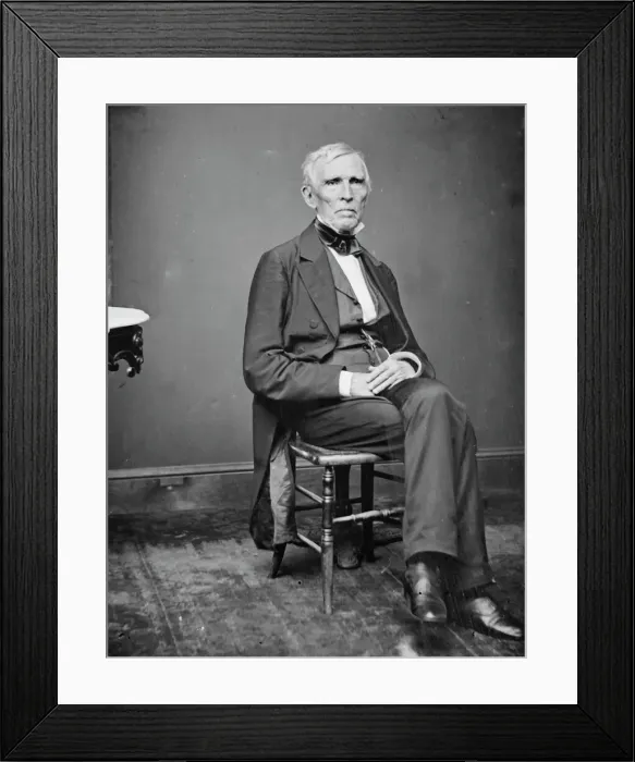 Framed Print : John Jordan Crittenden of Kentucky, between 1855 and 1865. Creator: Unknown Framed Print : John Jordan Crittenden of Kentucky, between 1855 and 1865. Creator: Unknown