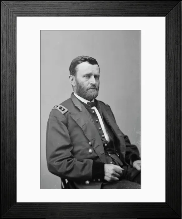 Framed Print : General Ulysses. S. Grant, between 1855 and 1865. Creator: Unknown Framed Print : General Ulysses. S. Grant, between 1855 and 1865. Creator: Unknown