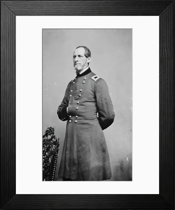 Framed Print : General Solomon Meredith, between 1855 and 1865. Creator: Unknown Framed Print : General Solomon Meredith, between 1855 and 1865. Creator: Unknown