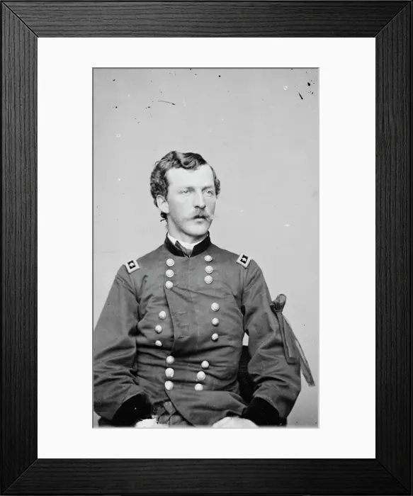 Framed Print : General Nelson Appleton Miles, between 1855 and 1865. Creator: Unknown