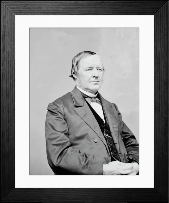 Framed Print : Hugh McColloch, between 1855 and 1865. Creator: Unknown Framed Print : Hugh McColloch, between 1855 and 1865. Creator: Unknown