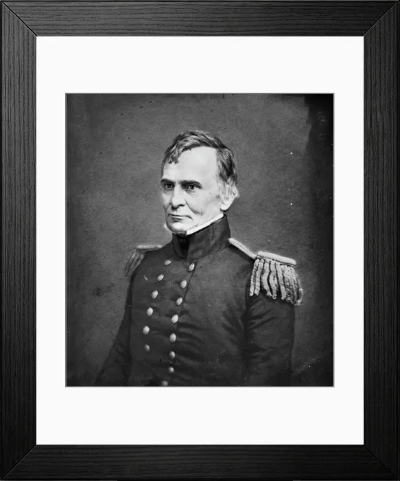 Framed Print : General H. W. Morris, between 1855 and 1865. Creator: Unknown Framed Print : General H. W. Morris, between 1855 and 1865. Creator: Unknown