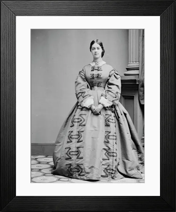 Framed Print : Kate Chase Sprague, between 1855 and 1865. Creator: Unknown Framed Print : Kate Chase Sprague, between 1855 and 1865. Creator: Unknown