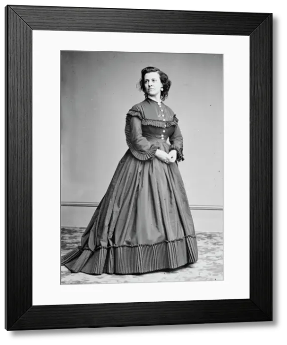Framed Print : Pauline Cushman, between 1855 and 1865. Creator: Unknown Framed Print : Pauline Cushman, between 1855 and 1865. Creator: Unknown