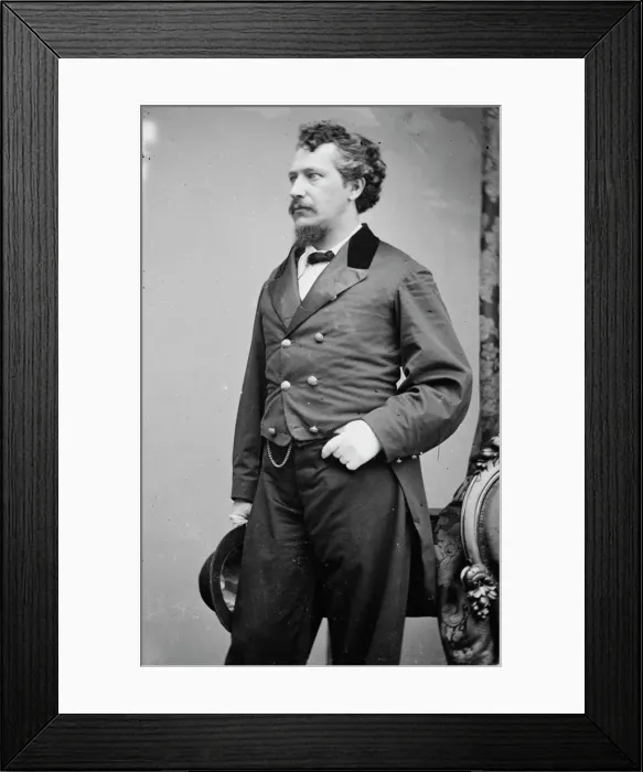 Framed Print : George Francis Train, between 1855 and 1865. Creator: Unknown Framed Print : George Francis Train, between 1855 and 1865. Creator: Unknown