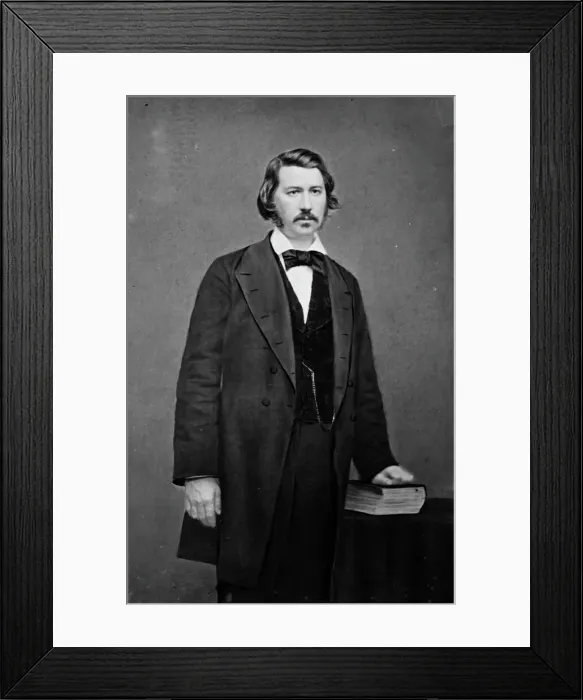 Framed Print : John Edward Bouligny of Louisiana, between 1855 and 1865. Creator: Unknown Framed Print : John Edward Bouligny of Louisiana, between 1855 and 1865. Creator: Unknown