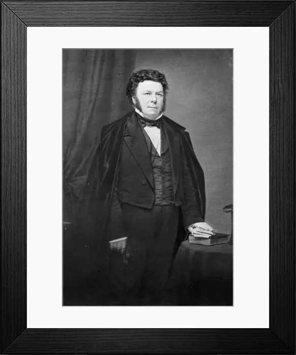Framed Print : James Alfred Pearce, between 1855 and 1865. Creator: Unknown Framed Print : James Alfred Pearce, between 1855 and 1865. Creator: Unknown