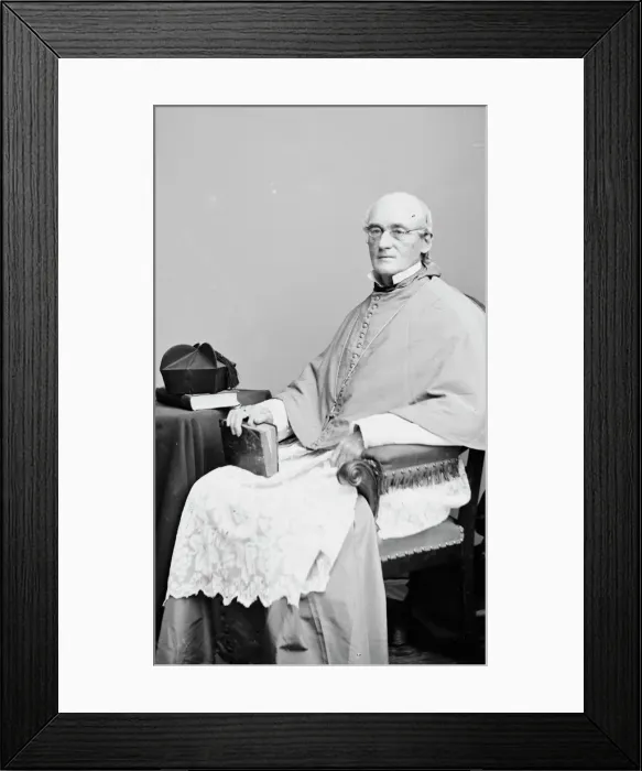 Framed Print : Bishop John McGill, between 1855 and 1865. Creator: Unknown Framed Print : Bishop John McGill, between 1855 and 1865. Creator: Unknown