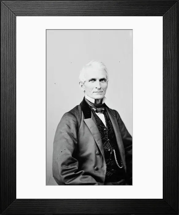 Framed Print : Asahel Wheeler Hubbard of Iowa, between 1855 and 1865. Creator: Unknown Framed Print : Asahel Wheeler Hubbard of Iowa, between 1855 and 1865. Creator: Unknown