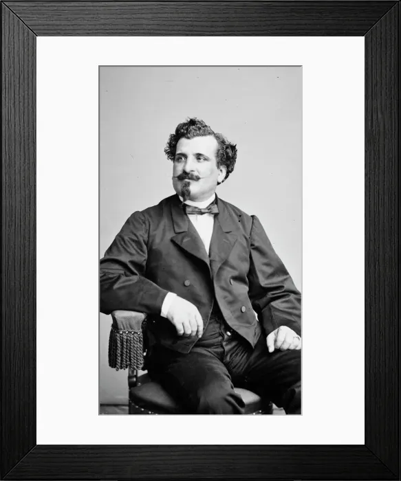 Framed Print : Antone Parvali, between 1855 and 1865. Creator: Unknown Framed Print : Antone Parvali, between 1855 and 1865. Creator: Unknown