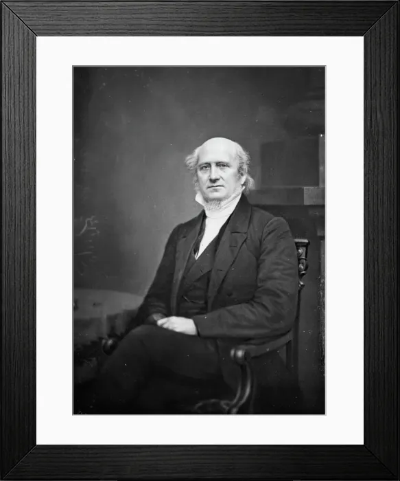 Framed Print : Chancellor Isaac Ferris, between 1855 and 1865. Creator: Unknown Framed Print : Chancellor Isaac Ferris, between 1855 and 1865. Creator: Unknown
