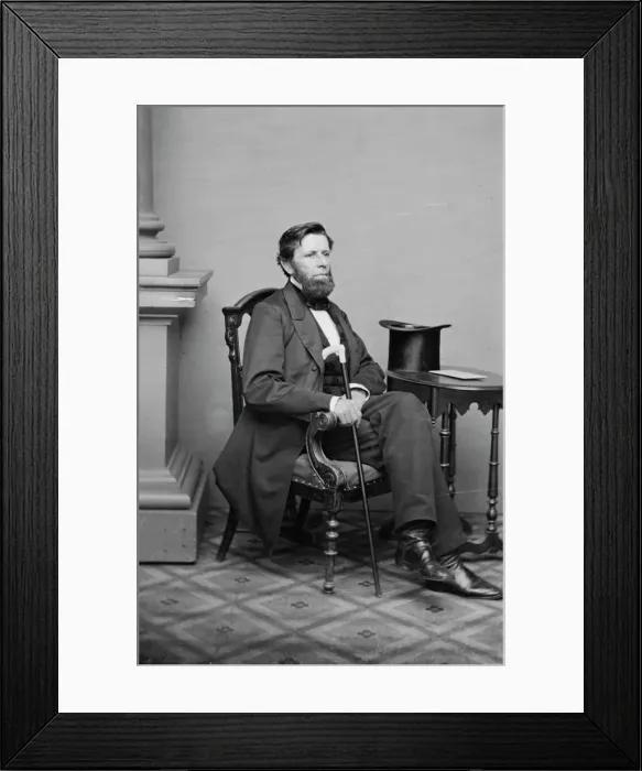 Framed Print : Thomas Clarke Theaker, between 1855 and 1865. Creator: Unknown Framed Print : Thomas Clarke Theaker, between 1855 and 1865. Creator: Unknown