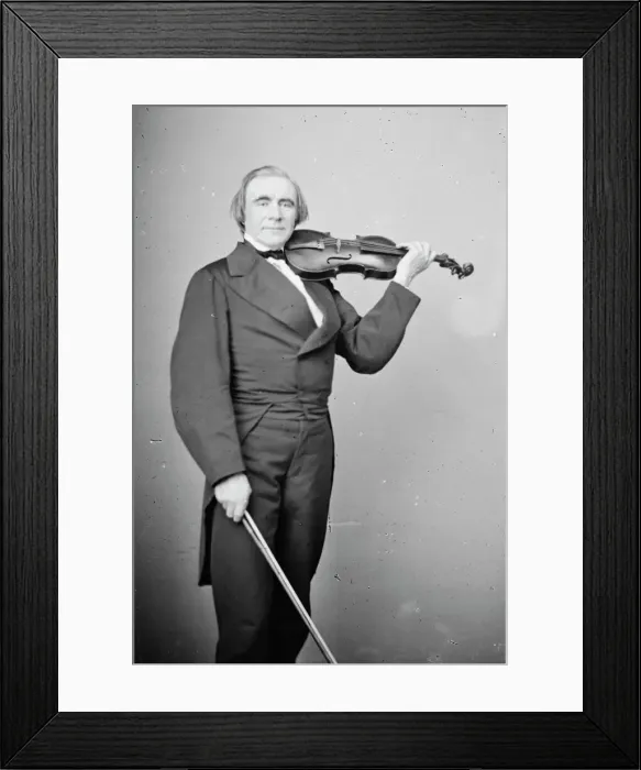 Framed Print : Ole Bull, between 1855 and 1865. Creator: Unknown Framed Print : Ole Bull, between 1855 and 1865. Creator: Unknown