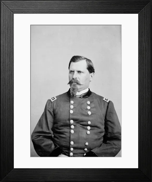 Framed Print : General William Babcock Hazen, US Army, between 1855 and 1865. Creator: Unknown Framed Print : General William Babcock Hazen, US Army, between 1855 and 1865. Creator: Unknown