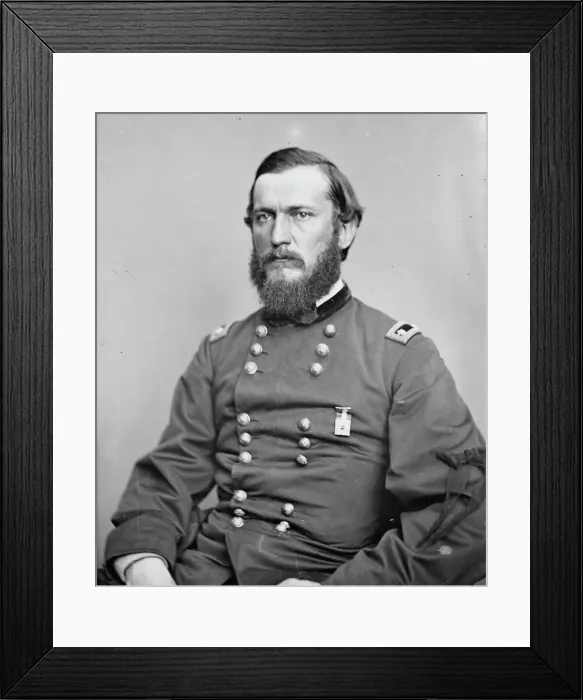 Framed Print : General Godfrey Weitzel, US Army, between 1855 and 1865. Creator: Unknown Framed Print : General Godfrey Weitzel, US Army, between 1855 and 1865. Creator: Unknown