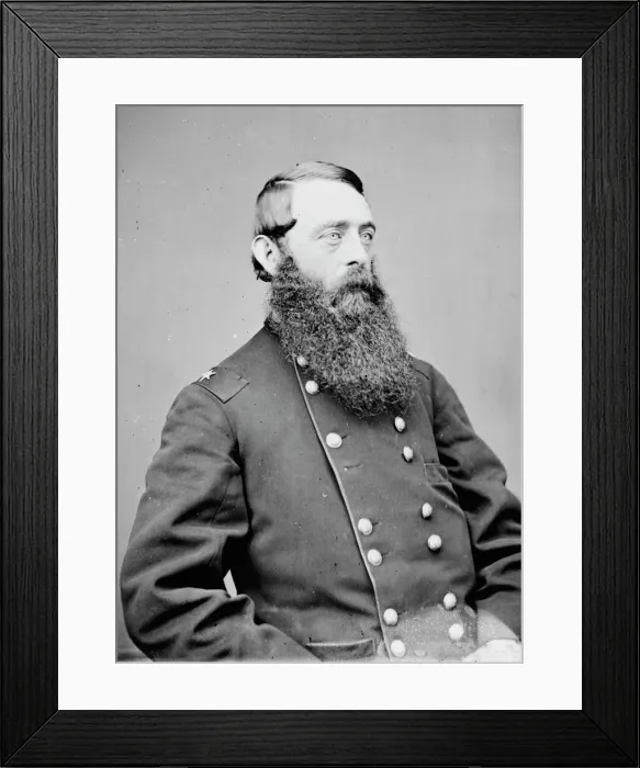 Framed Print : General David McMurtrie Gregg, US Army, between 1855 and 1865. Creator: Unknown Framed Print : General David McMurtrie Gregg, US Army, between 1855 and 1865. Creator: Unknown