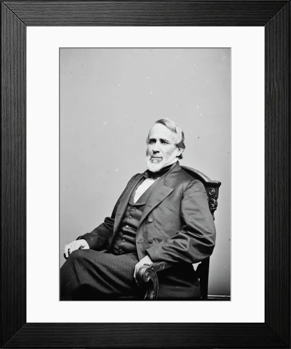 Framed Print : John W. Crisfield, between 1855 and 1865. Creator: Unknown Framed Print : John W. Crisfield, between 1855 and 1865. Creator: Unknown