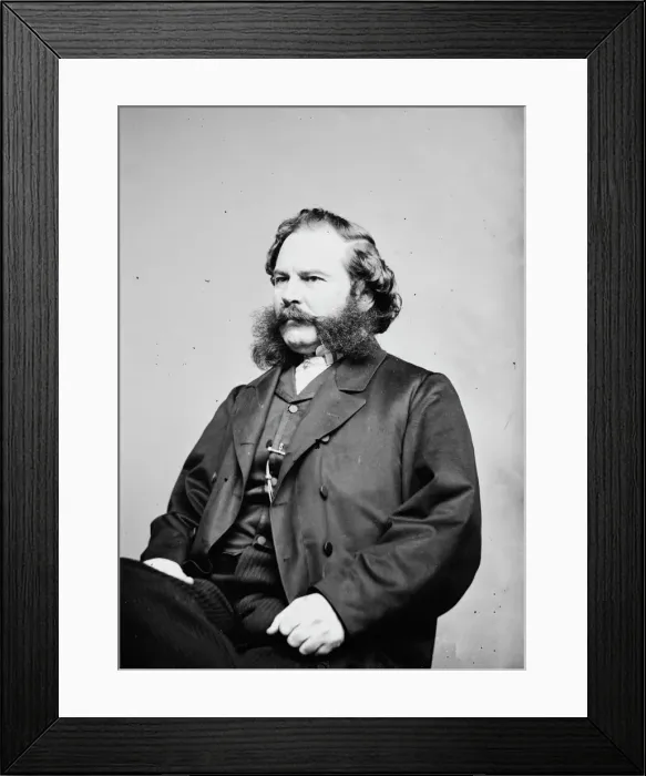 Framed Print : Nehemiah Perry of New Jersey, between 1855 and 1865. Creator: Unknown Framed Print : Nehemiah Perry of New Jersey, between 1855 and 1865. Creator: Unknown