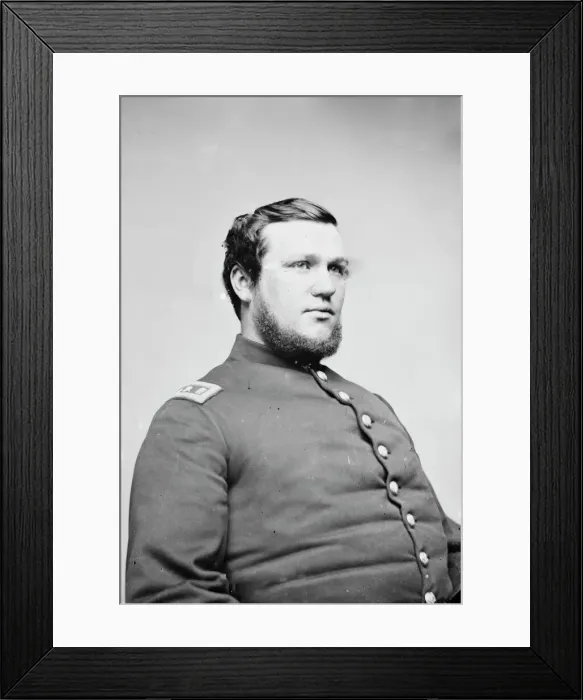 Framed Print : Joseph Yates, Quartermaster, US Army, between 1855 and 1865. Creator: Unknown Framed Print : Joseph Yates, Quartermaster, US Army, between 1855 and 1865. Creator: Unknown