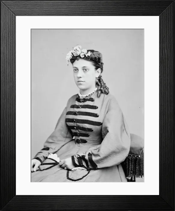 Framed Print : Miss Hendricks, between 1855 and 1865. Creator: Unknown Framed Print : Miss Hendricks, between 1855 and 1865. Creator: Unknown