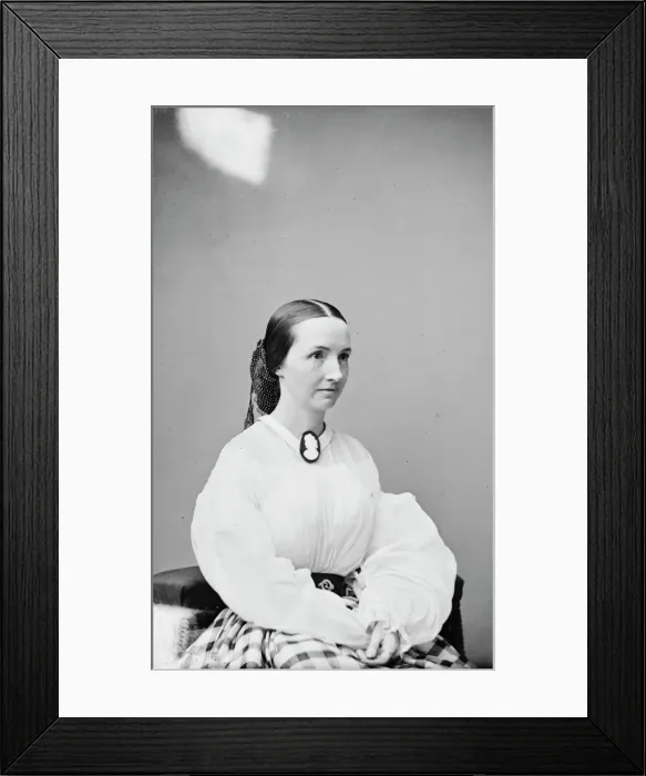 Framed Print : Miss A. J. Evans, between 1855 and 1865. Creator: Unknown Framed Print : Miss A. J. Evans, between 1855 and 1865. Creator: Unknown
