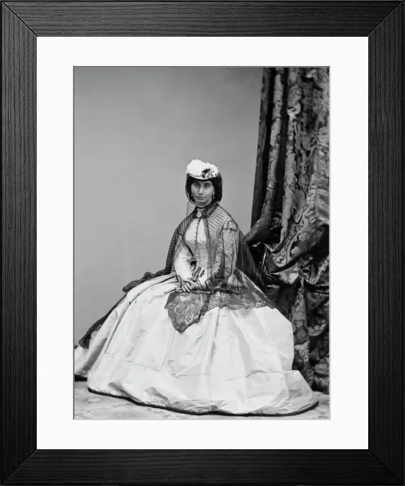 Framed Print : Miss Chapman, between 1855 and 1865. Creator: Unknown Framed Print : Miss Chapman, between 1855 and 1865. Creator: Unknown