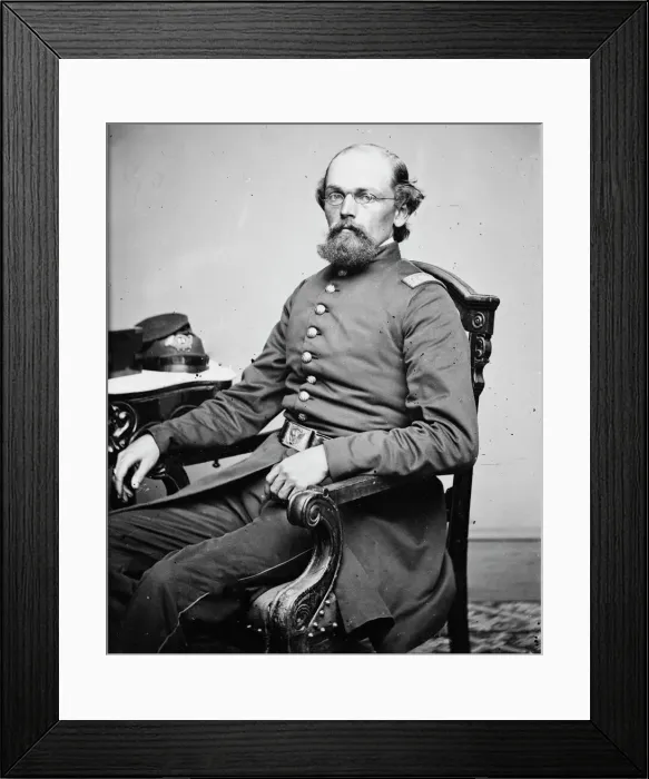 Framed Print : Captain L. Wagley, between 1855 and 1865. Creator: Unknown Framed Print : Captain L. Wagley, between 1855 and 1865. Creator: Unknown