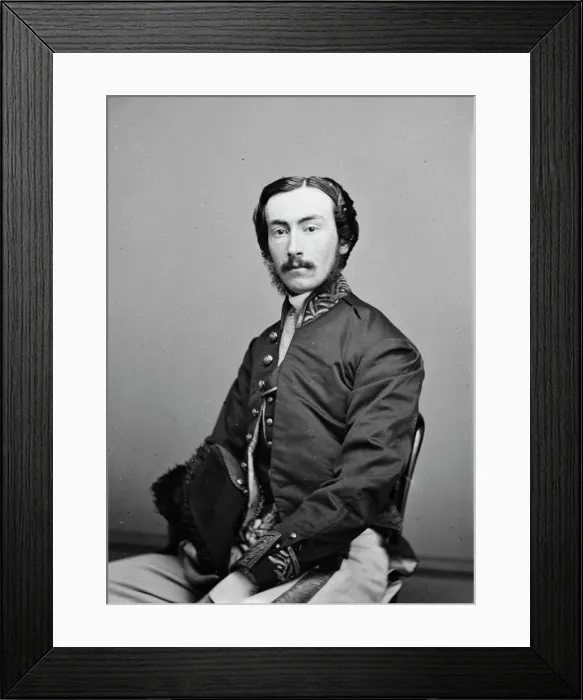 Framed Print : H. D. Glentworth, between 1855 and 1865. Creator: Unknown Framed Print : H. D. Glentworth, between 1855 and 1865. Creator: Unknown