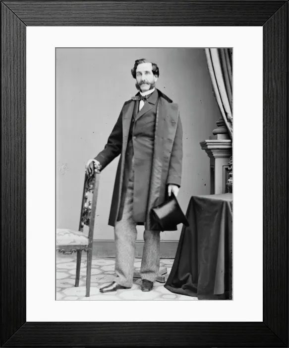 Framed Print : George Opdyke, between 1855 and 1865. Creator: Unknown Framed Print : George Opdyke, between 1855 and 1865. Creator: Unknown