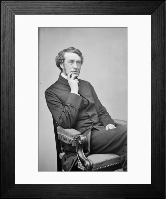 Framed Print : Bishop William Ingraham Kip, between 1855 and 1865. Creator: Unknown Framed Print : Bishop William Ingraham Kip, between 1855 and 1865. Creator: Unknown