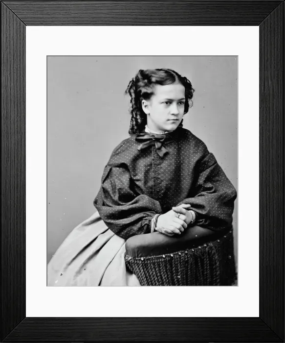 Framed Print : Julia Holman, between 1855 and 1865. Creator: Unknown Framed Print : Julia Holman, between 1855 and 1865. Creator: Unknown