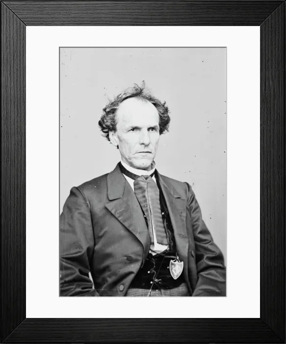 Framed Print : James Henry Lane, between 1855 and 1865. Creator: Unknown Framed Print : James Henry Lane, between 1855 and 1865. Creator: Unknown