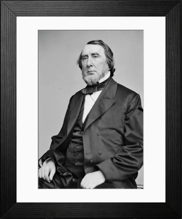 Framed Print : Thompson Campbell of Illinois, between 1855 and 1865. Creator: Unknown Framed Print : Thompson Campbell of Illinois, between 1855 and 1865. Creator: Unknown