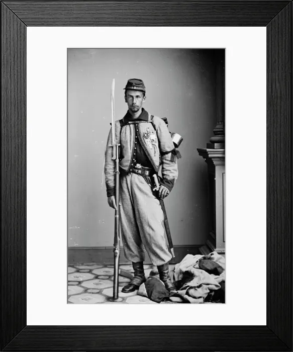 Framed Print : Private Francis E. Brownell, 1862. Creator: Unknown Framed Print : Private Francis E. Brownell, 1862. Creator: Unknown