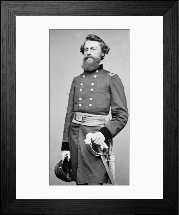 Framed Print : General George Stoneman Junior, between 1855 and 1865. Creator: Unknown Framed Print : General George Stoneman Junior, between 1855 and 1865. Creator: Unknown