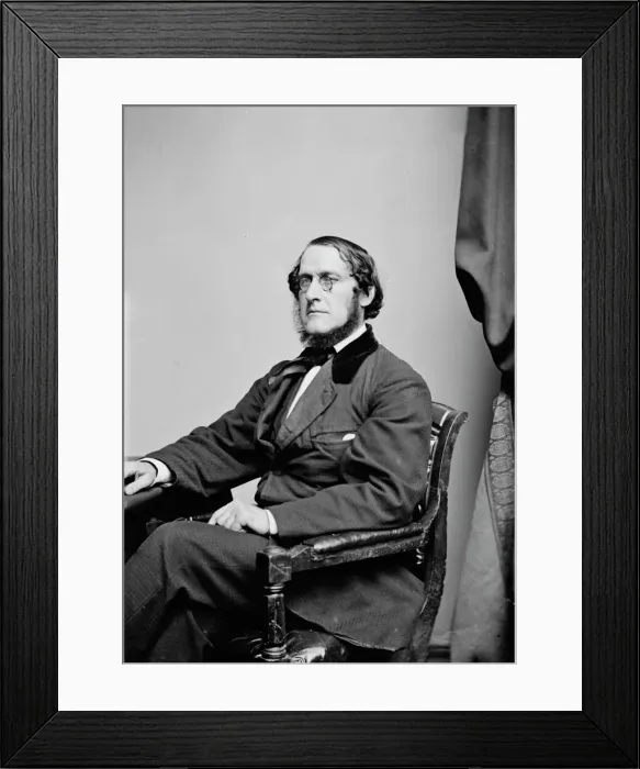 Framed Print : James Brooks, between 1855 and 1865. Creator: Unknown Framed Print : James Brooks, between 1855 and 1865. Creator: Unknown